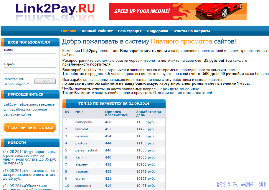 25 рублей за переход. 28639165